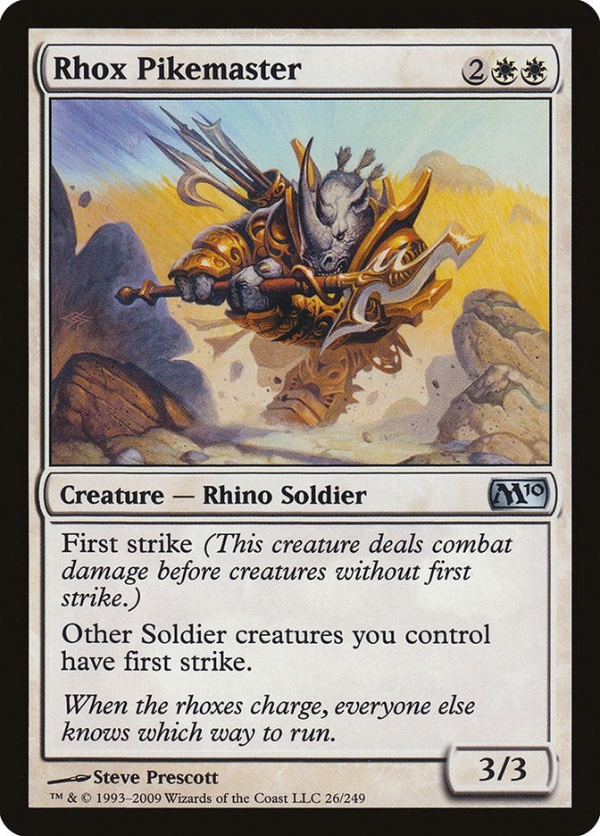 Rhox Pikemaster (26) [M10] - MTG Single