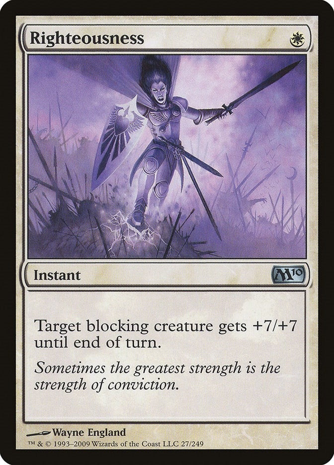 Righteousness (27) [M10] - MTG Single