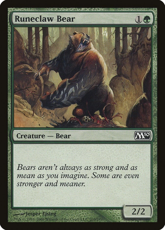 Runeclaw Bear (203) [M10] - MTG Single