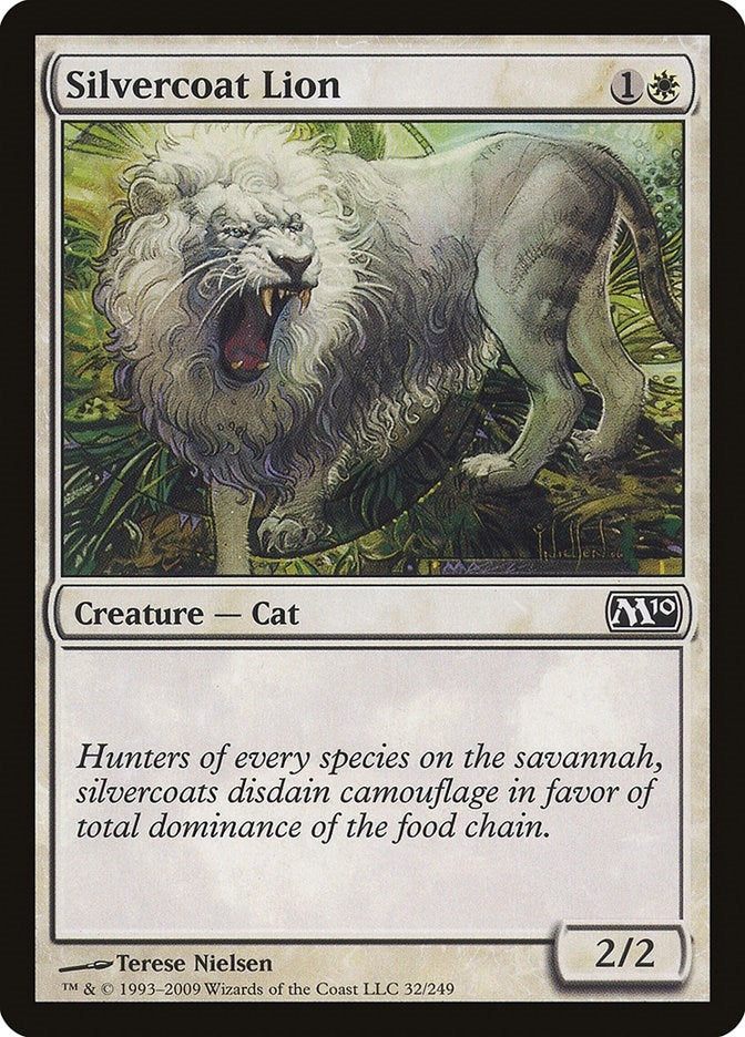 Silvercoat Lion (32) [M10] - MTG Single