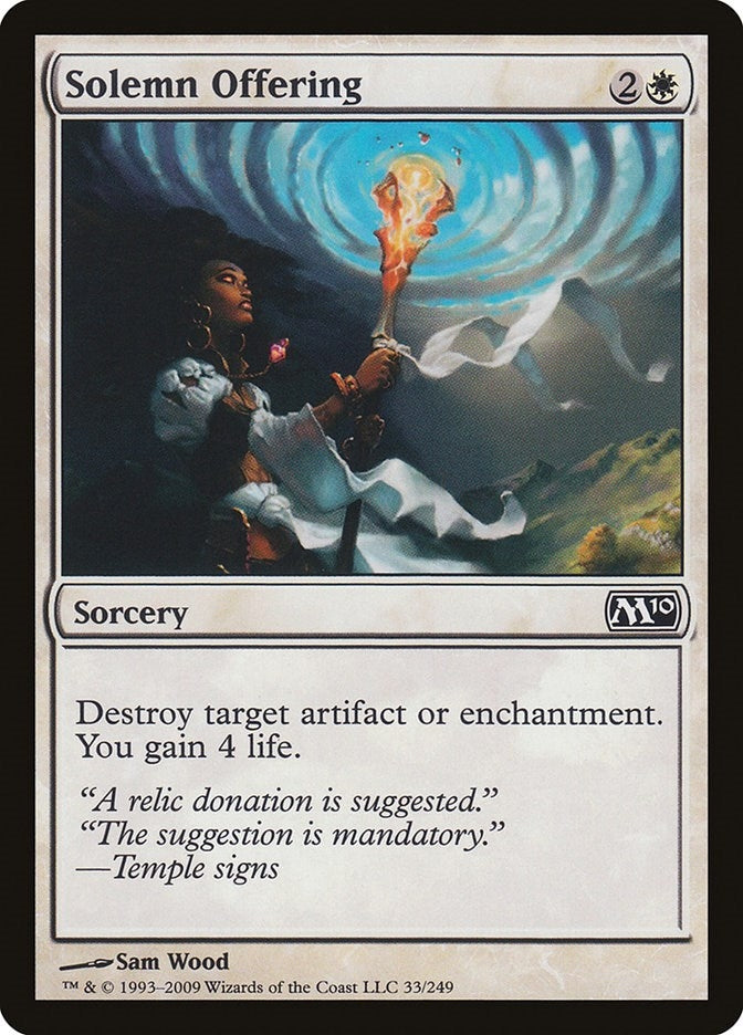 Solemn Offering (33) [M10] - MTG Single