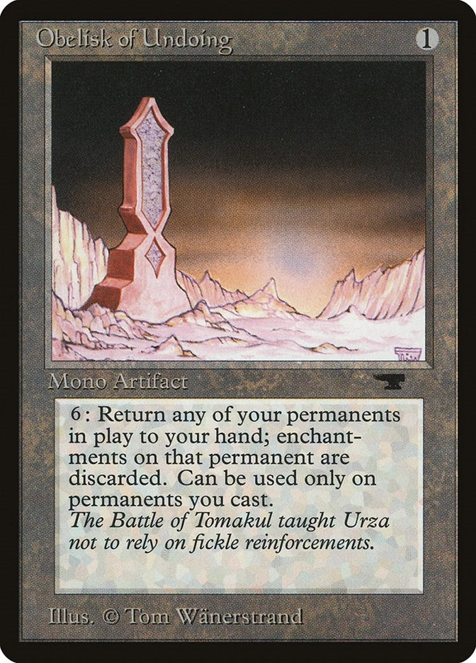 Obelisk of Undoing [ATQ] - MTG Single