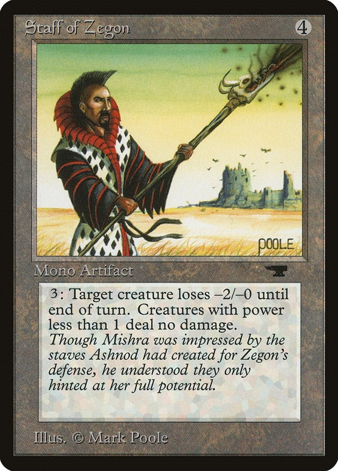 Staff of Zegon [ATQ] - MTG Single