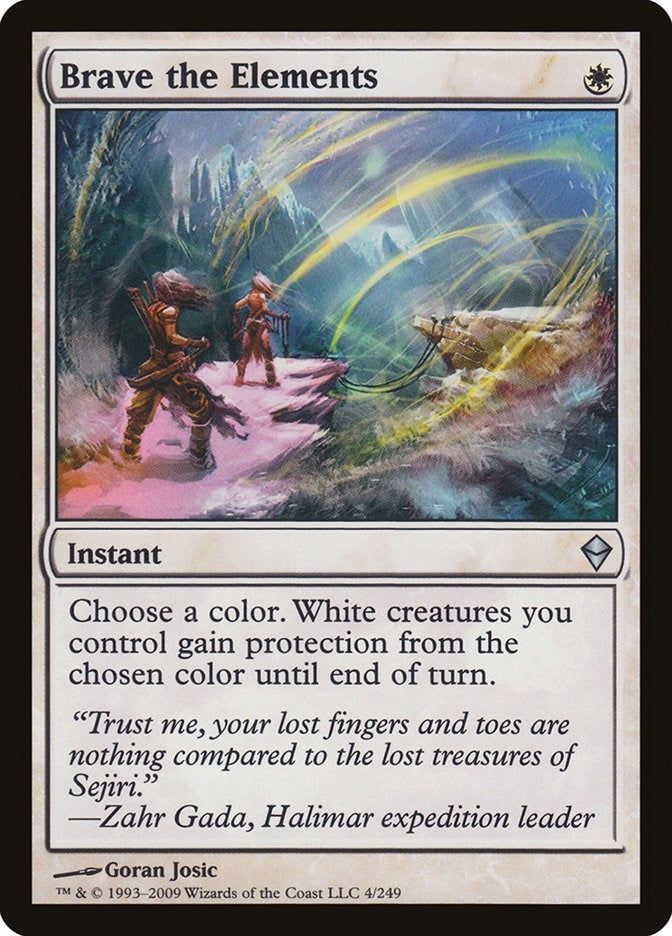 Brave the Elements (4) [ZEN] - MTG Single