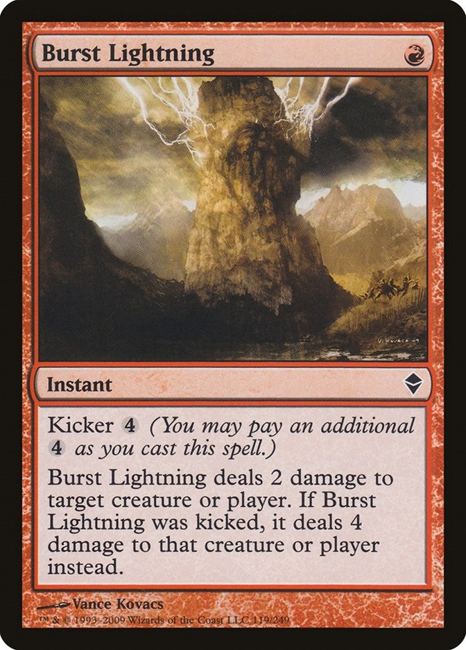 Burst Lightning (119) [ZEN] - MTG Single