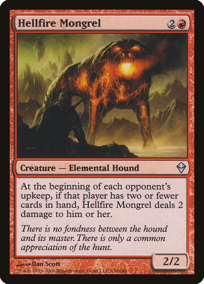 Hellfire Mongrel (130) [ZEN] - MTG Single