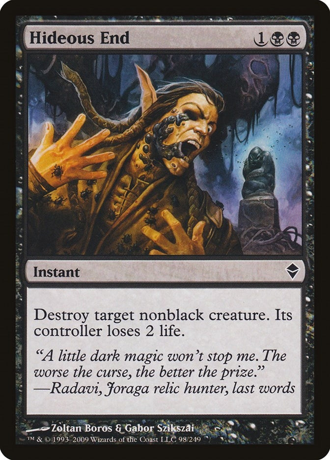 Hideous End (98) [ZEN] - MTG Single