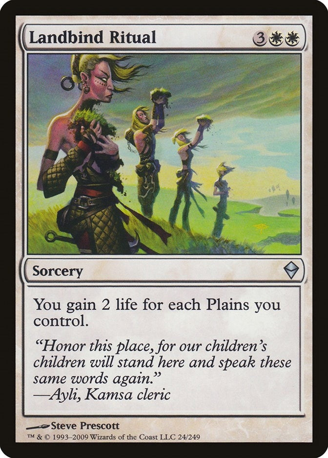 Landbind Ritual (24) [ZEN] - MTG Single