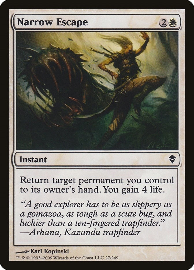Narrow Escape (27) [ZEN] - MTG Single