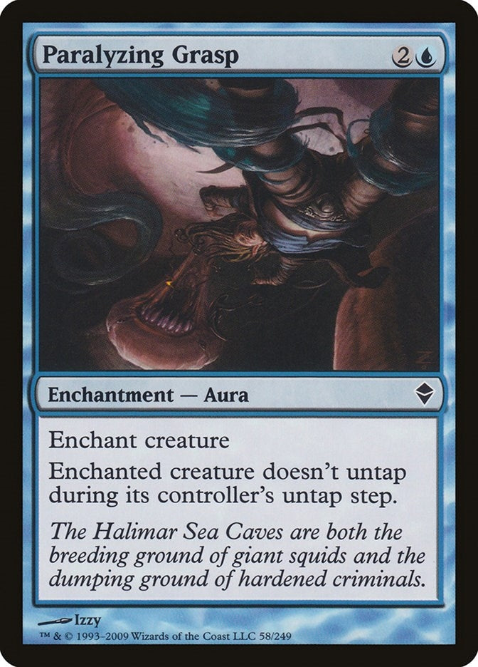 Paralyzing Grasp (58) [ZEN] - MTG Single