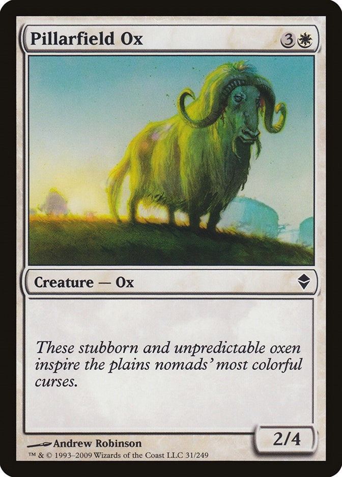 Pillarfield Ox (31) [ZEN] - MTG Single