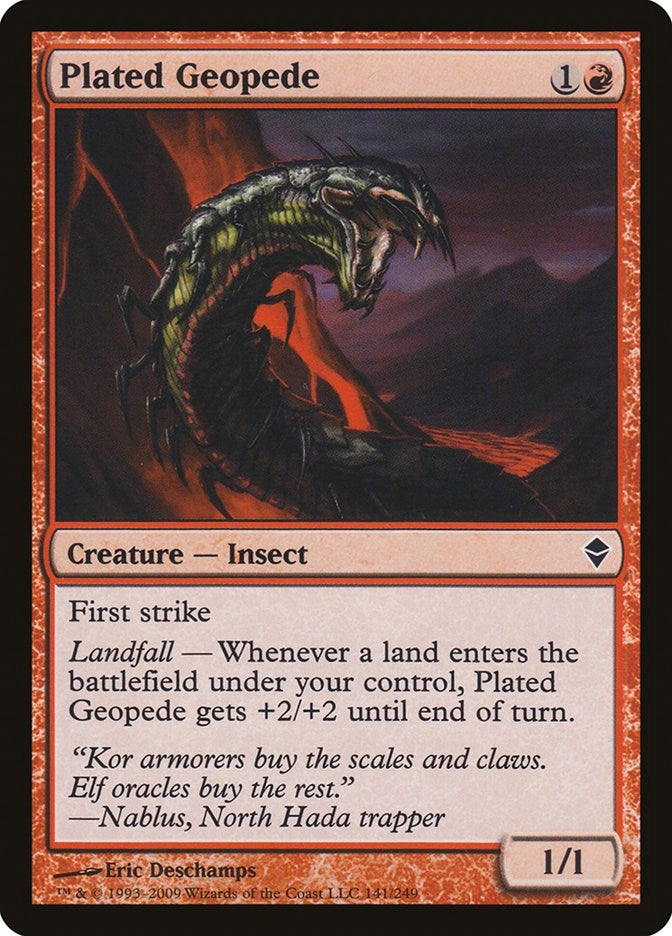 Plated Geopede (141) [ZEN] - MTG Single
