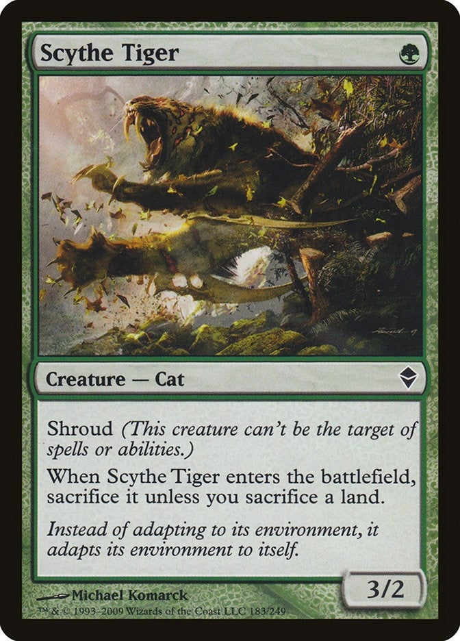 Scythe Tiger (183) [ZEN] - MTG Single