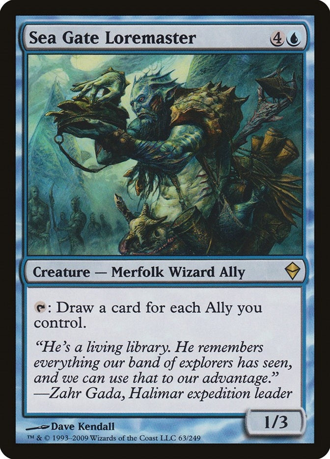 Sea Gate Loremaster (63) [ZEN] - MTG Single