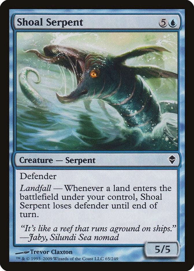 Shoal Serpent (65) [ZEN] - MTG Single