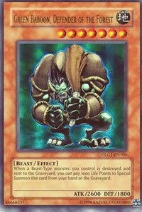 Green Baboon Defender of the Forest (1104) (DLG1) - YuGiOh Single