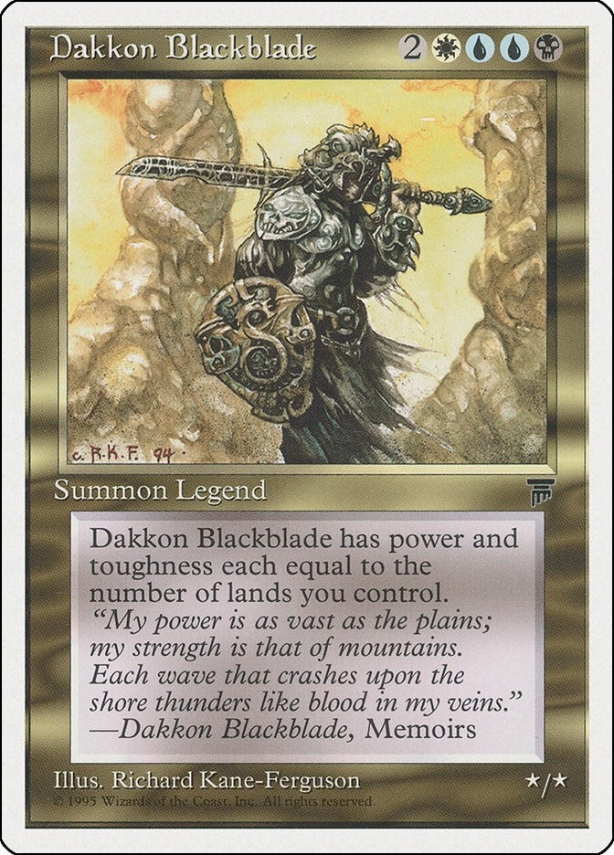 Dakkon Blackblade [CHR] - MTG Single