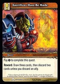 Sacrifices Must Be Made - WoW Single