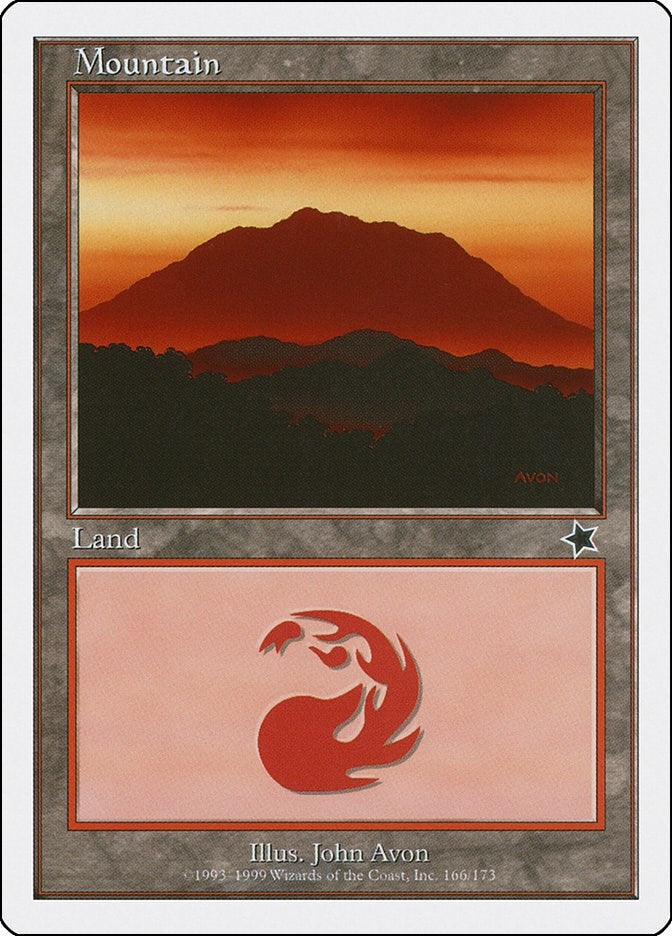 Mountain (166) (166) [S99] - MTG Single
