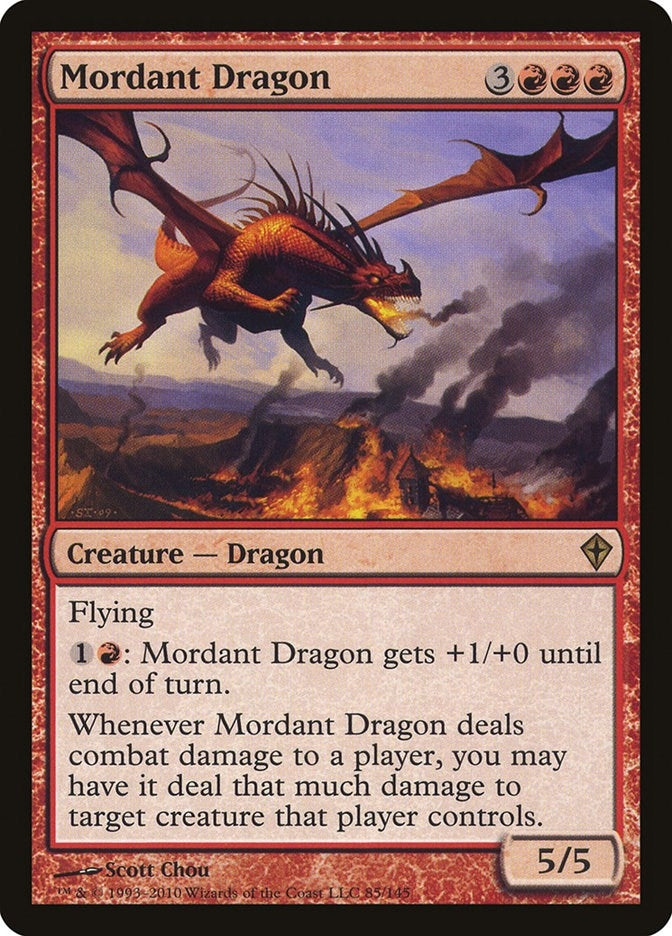 Mordant Dragon (85) [WWK] - MTG Single