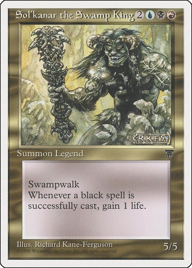 Sol’kanar the Swamp King [CHR] - MTG Single
