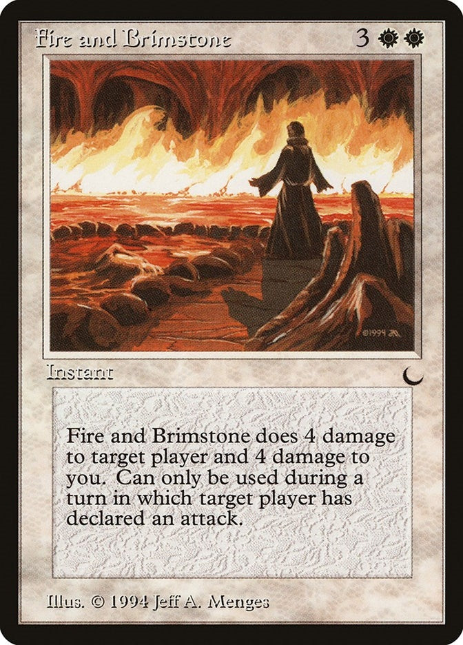 Fire and Brimstone [DRK] - MTG Single