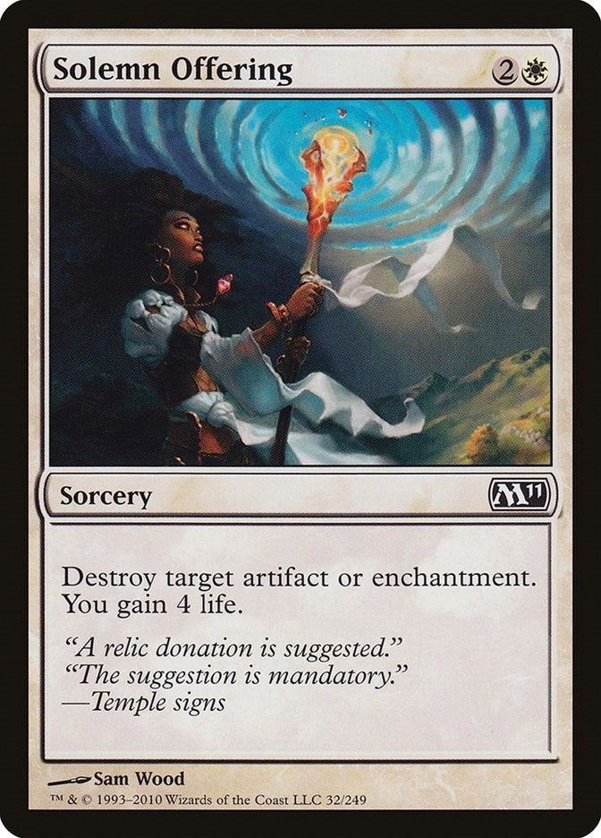 Solemn Offering (32) [M11] - MTG Single