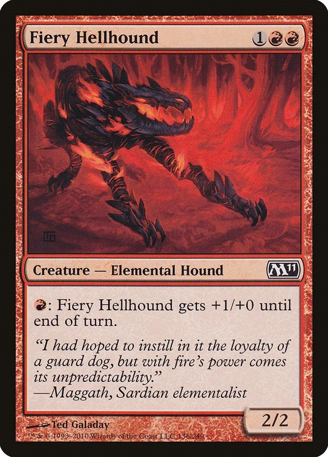 Fiery Hellhound (136) [M11] - MTG Single