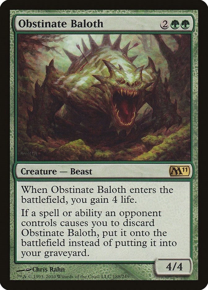 Obstinate Baloth (188) [M11] - MTG Single