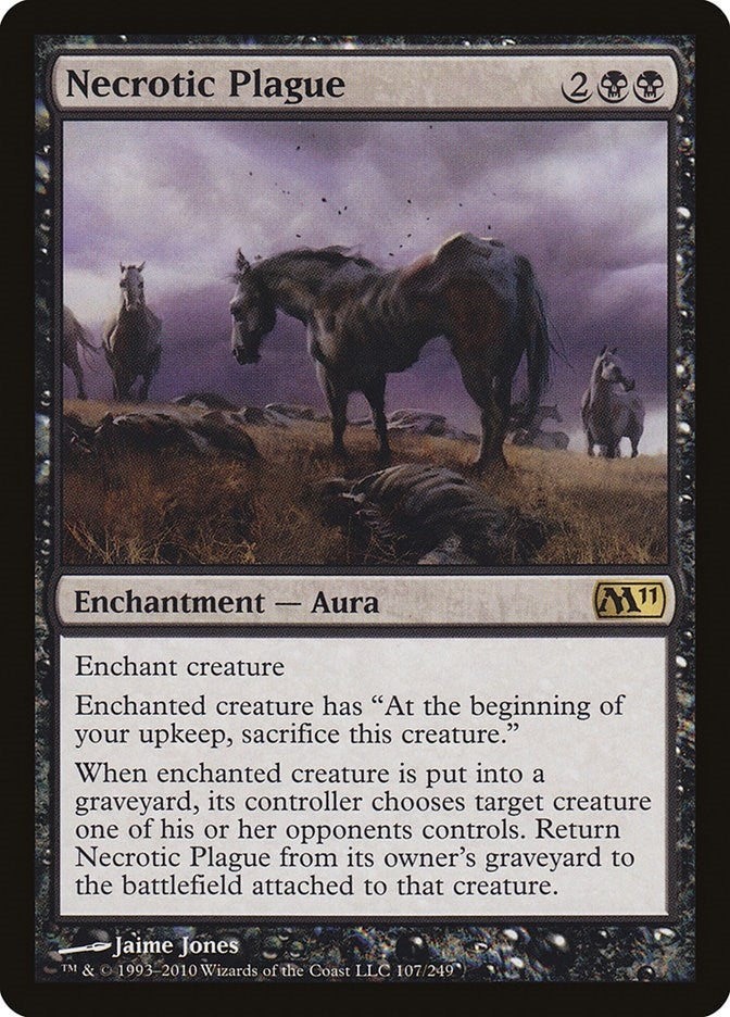 Necrotic Plague (107) [M11] - MTG Single