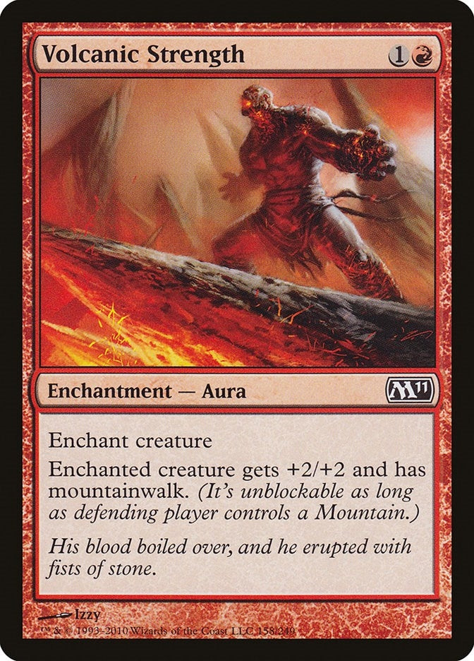 Volcanic Strength (158) [M11] - MTG Single