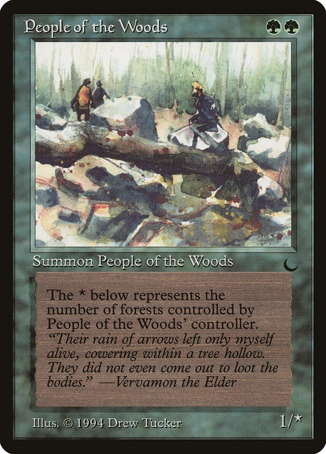 People of the Woods [DRK] - MTG Single