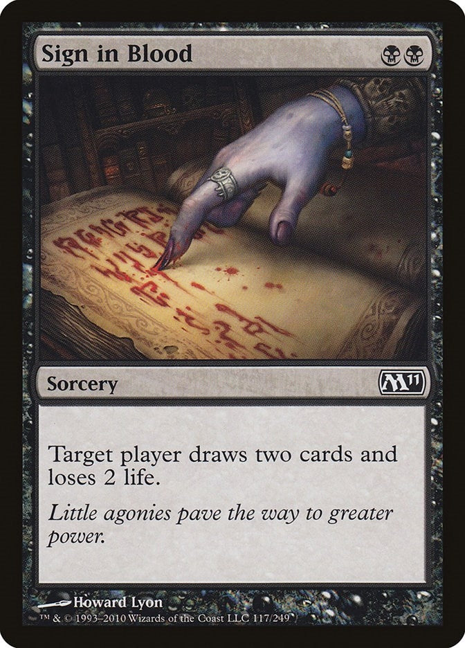 Sign in Blood (117) [M11] - MTG Single
