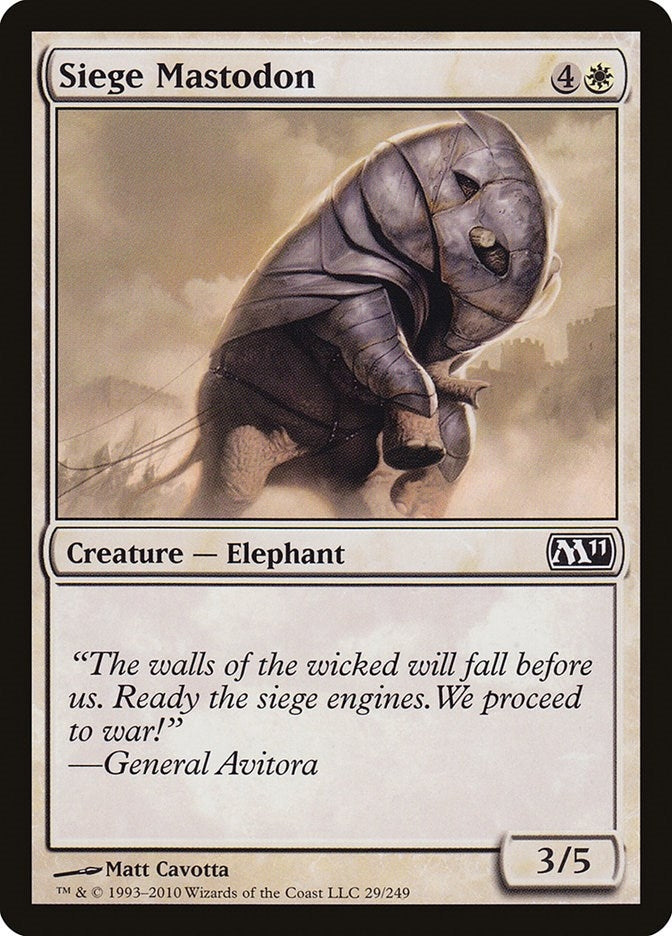 Siege Mastodon (29) [M11] - MTG Single