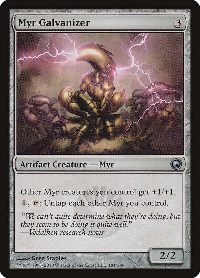 Myr Galvanizer (181) [SOM] - MTG Single
