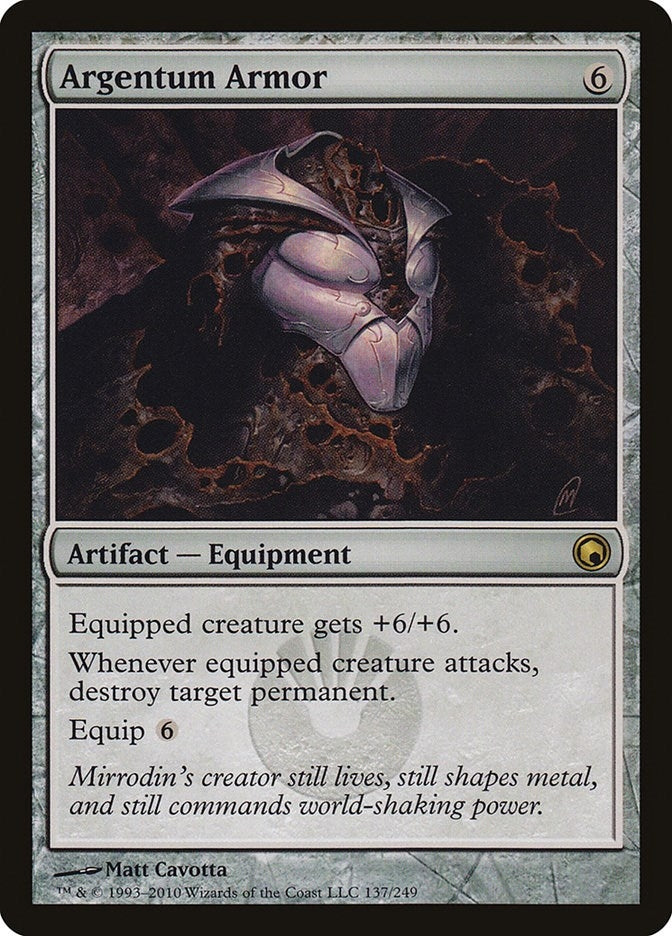 Argentum Armor (137) [SOM] - MTG Single