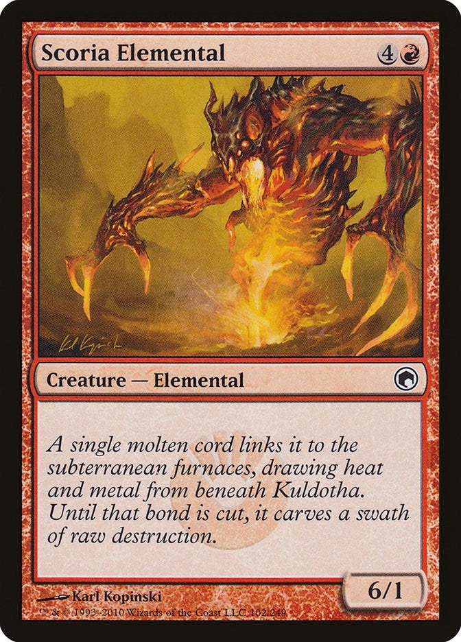Scoria Elemental (102) [SOM] - MTG Single
