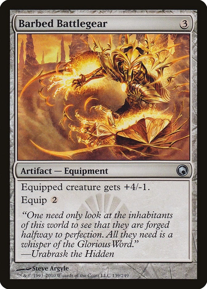 Barbed Battlegear (139) [SOM] - MTG Single