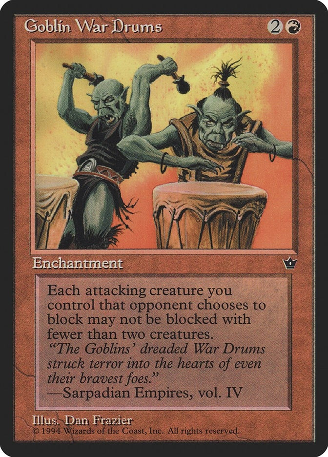 Goblin War Drums (Frazier) [FEM] - MTG Single