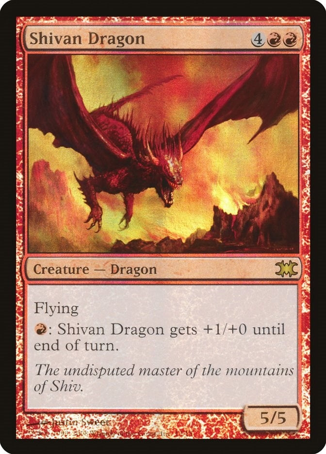 Shivan Dragon (13) [DRB] - MTG Single