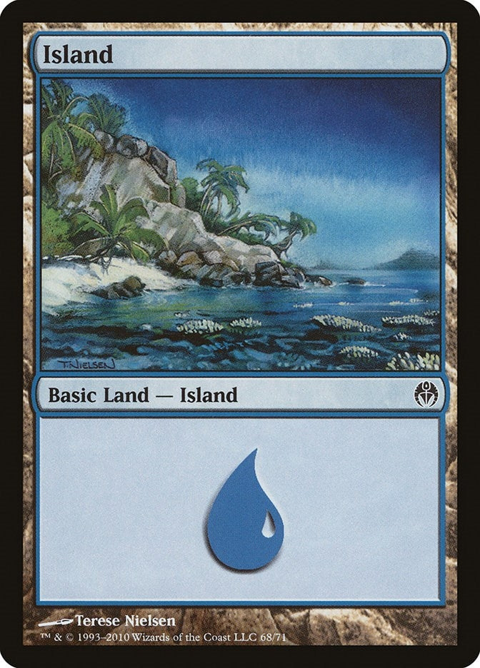 Island (68) (68) [DDE] - MTG Single