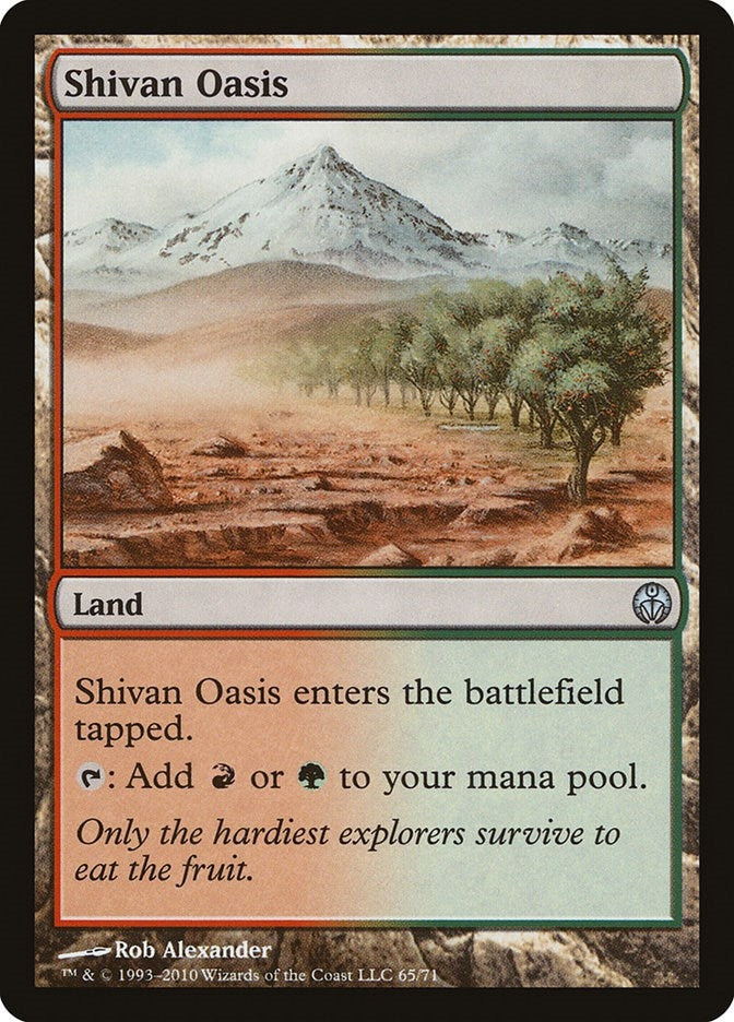 Shivan Oasis (65) [DDE] - MTG Single