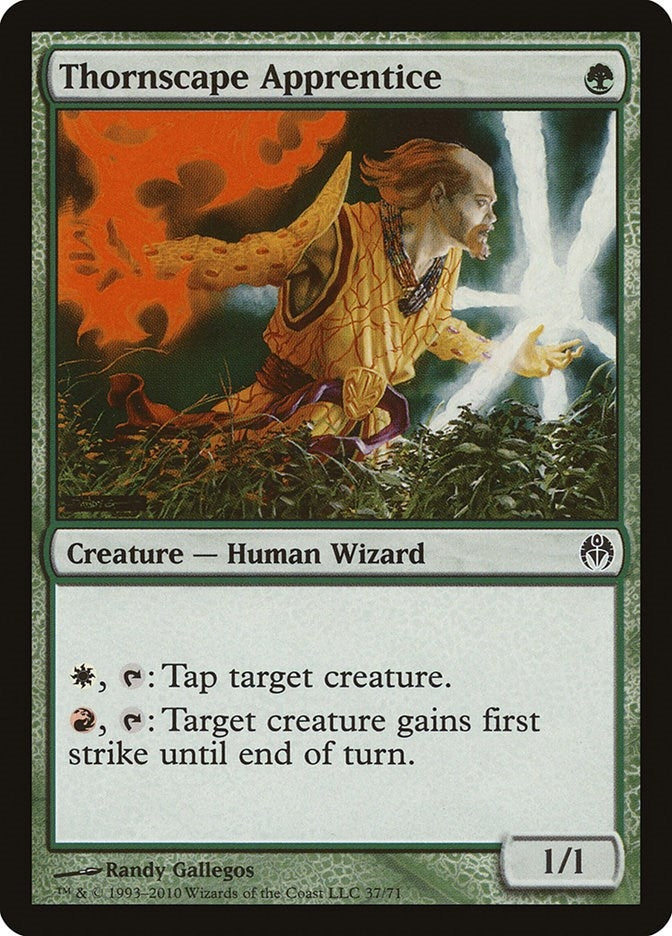 Thornscape Apprentice (37) [DDE] - MTG Single
