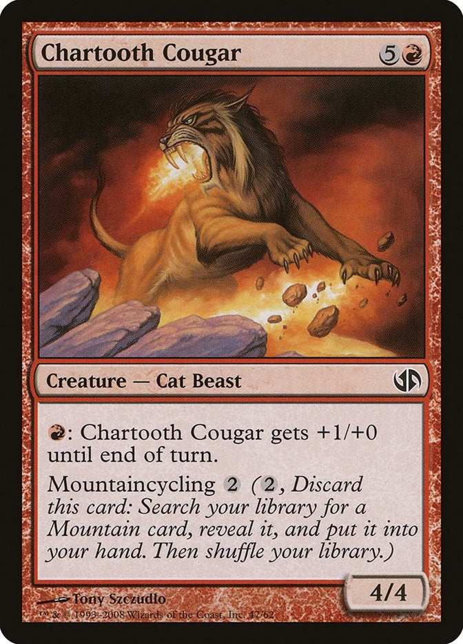 Chartooth Cougar (47) [DD2] - MTG Single