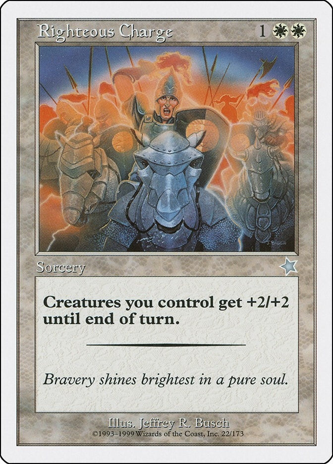 Righteous Charge (22) [S99] - MTG Single