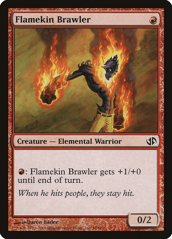Flamekin Brawler (35) [DD2] - MTG Single