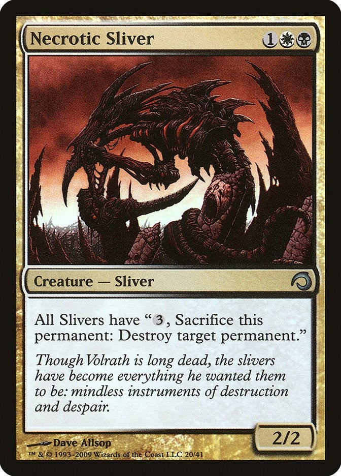 Necrotic Sliver (20) [PDS] - MTG Single