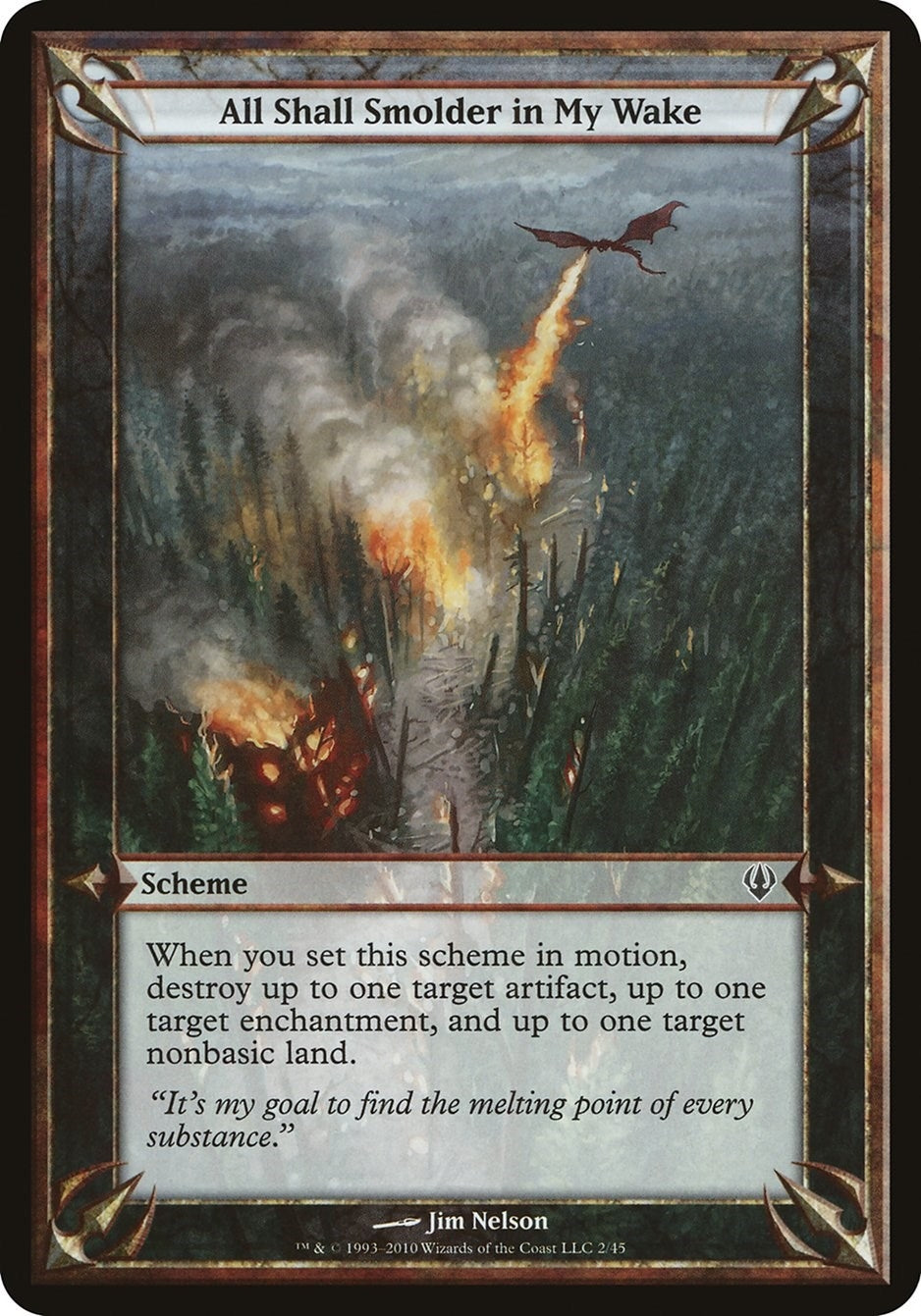 All Shall Smolder in My Wake (Archenemy) [OVER] - MTG Single