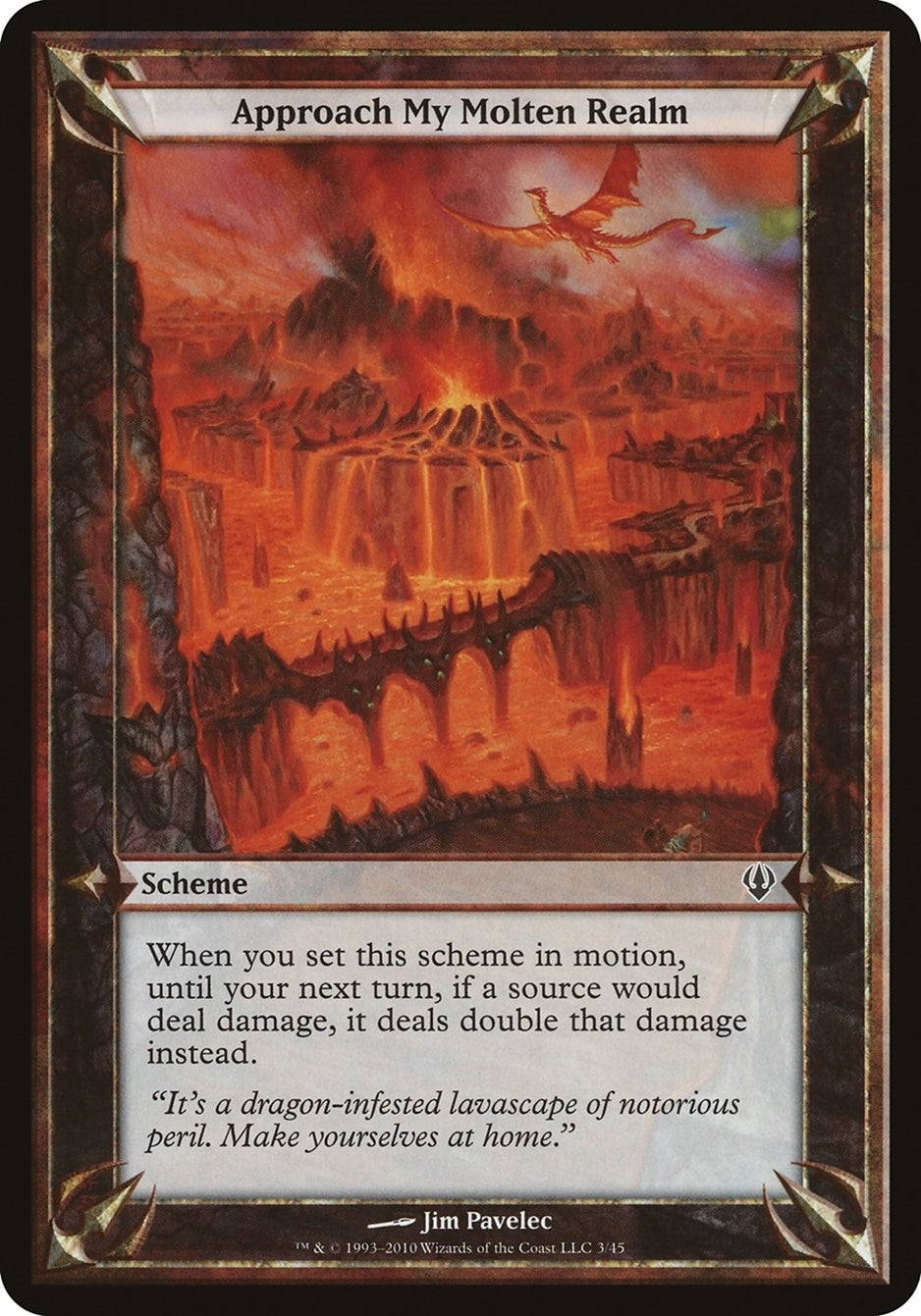 Approach My Molten Realm (Archenemy) [OVER] - MTG Single