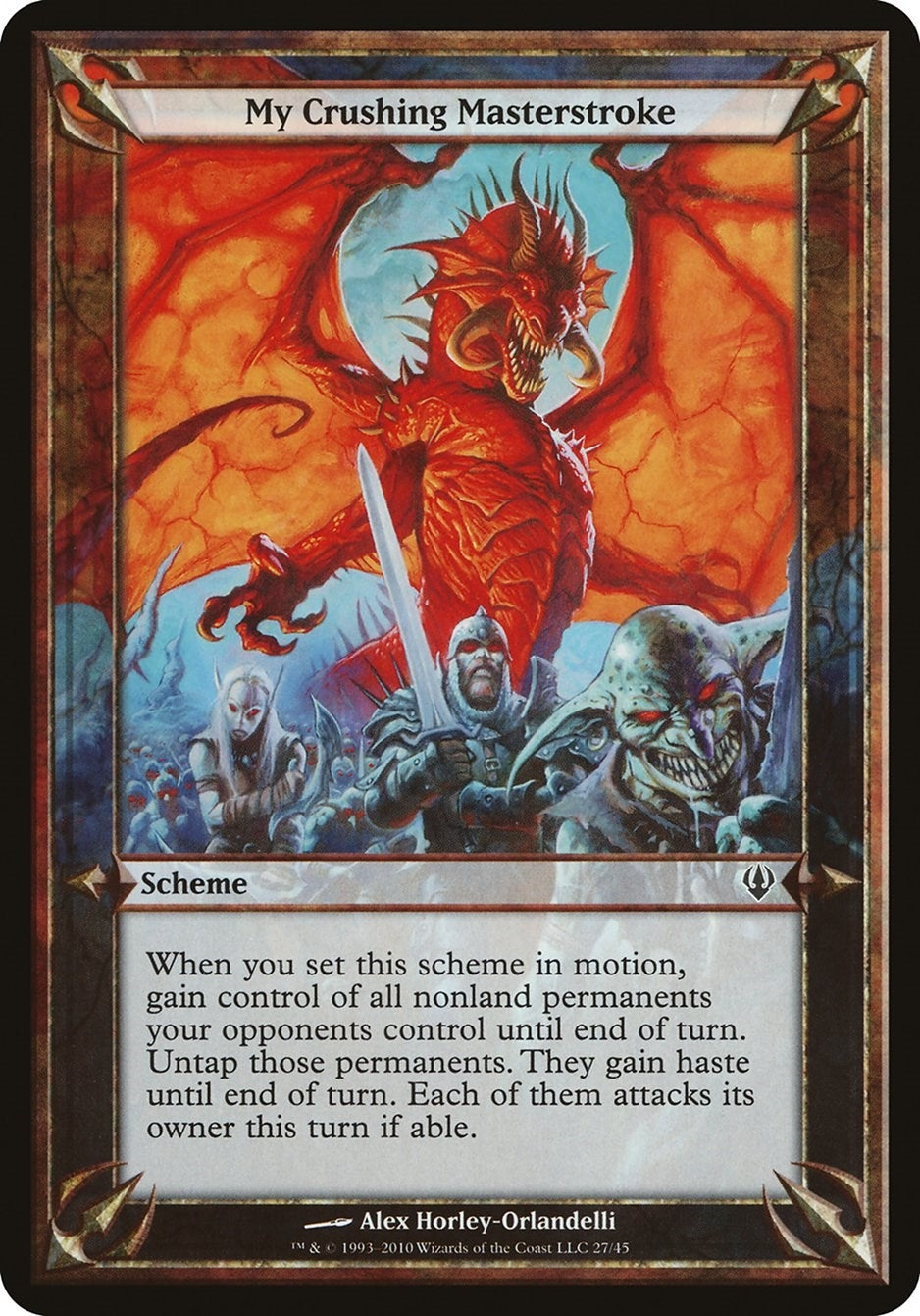 My Crushing Masterstroke (Archenemy) [OVER] - MTG Single